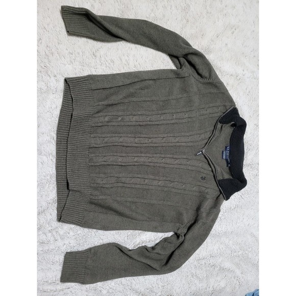 U.S Polo Assn Mens Size XL Green Jacket cotton and Acrylic blend - Picture 1 of 3